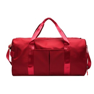 Catzon Gym Duffel Bag Dry Wet Separated Large Capacity for Swim Yoga-Red