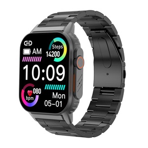 Catzon HD Screen Smart Watch 2.01 Inch with Waterproof HRV Fitness Tracker-Black