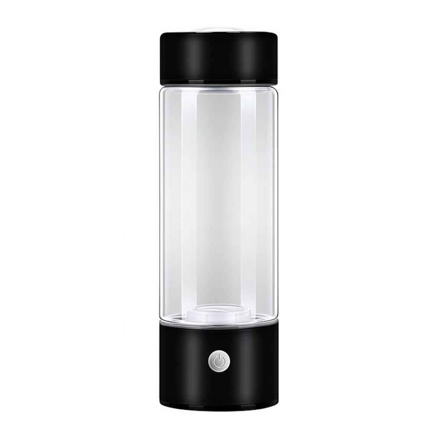 Catzon Hydrogen Water Bottle Portable Hydrogen Water Ionizer-Black