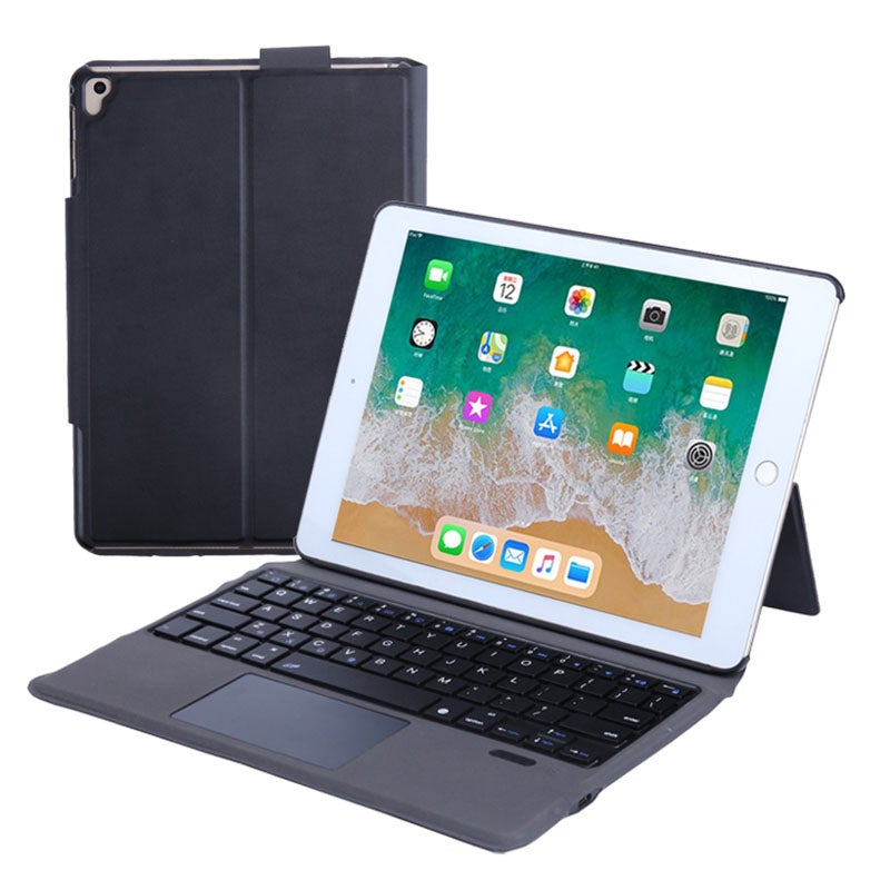 Catzon iPad Keyboard Case 360 Degree Magnetic Detachable Wireless Bluetooth Keyboard-Black