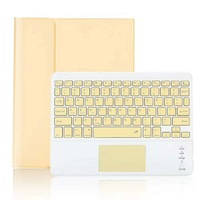 Catzon iPad Keyboard case Wireless Bluetooth Ultra-thin Built-in Touchpad For iPad 9.7/10.2/10.5-Yellow