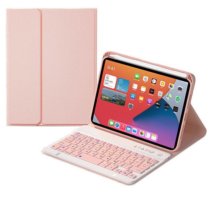 Catzon iPad Mini 6 Keyboard Case Slim Shell Lightweight Case With Magnetic Wireless Keyboard-Pink