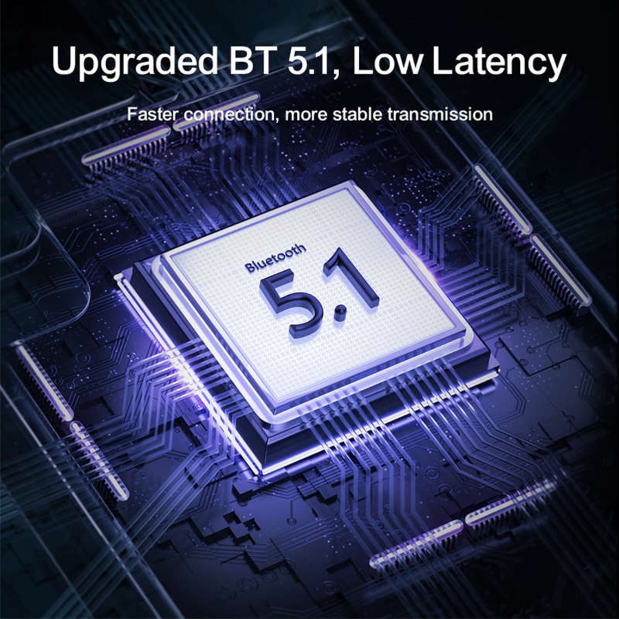 Catzon IPX7 Waterproof Wireless Earbuds Bluetooth 5.1 Headset with Charging Case for Sport