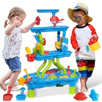 Catzon Kids Sand Water Table Toys 4 Tier Beach Summer Toys Kids Water Sensory Tables