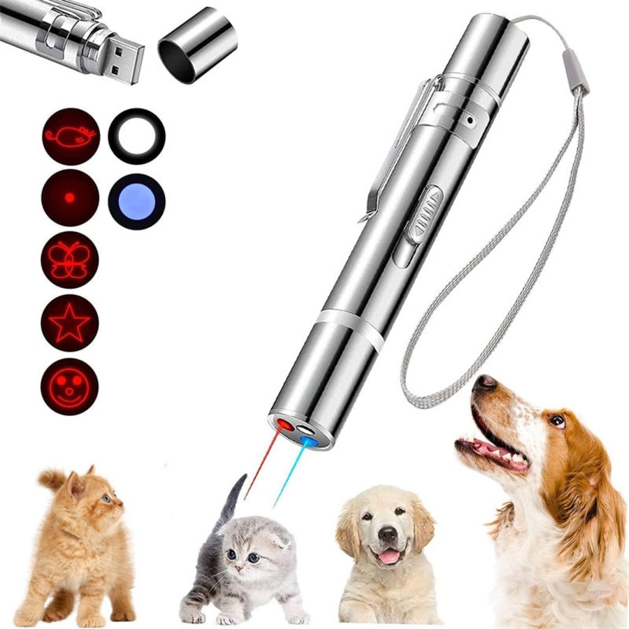 Catzon Laser Pointer Toy for Cat Toy Long Range 3 Modes USB Rechargeable