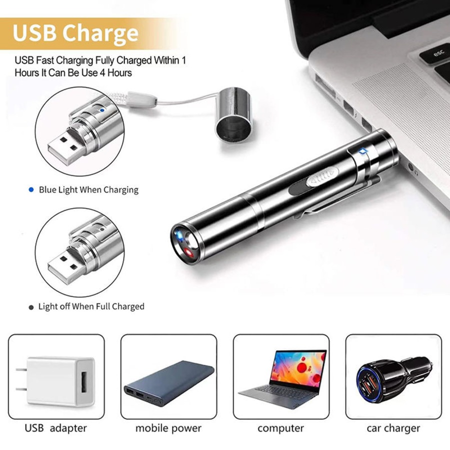 Catzon Laser Pointer Toy for Cat Toy Long Range 3 Modes USB Rechargeable