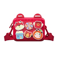 Catzon Little Girls Purses for Kids Toddler Mini Cute Handbags Shoulder Messenger Bag Crossbody Purse - Red