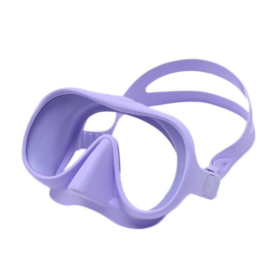 Catzon M301 Diving Mask Anti-Fog Tempered Glass Waterproof Lens Adjustable Strap Water Lung Frame For Snorkeling Swimming Scuba Diving-Purple