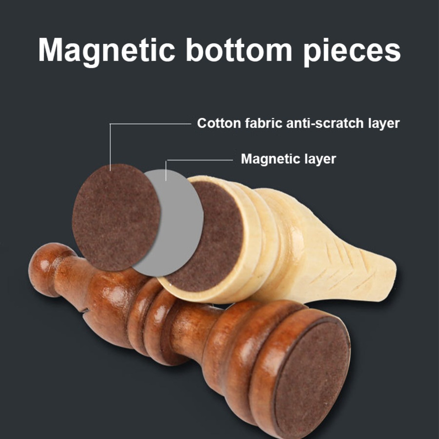 Catzon Magnetic Chess Set Portable Foldable Travel Chess Set Magnetic