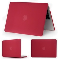 Catzon Matte Case Laptop Case For Apple MacBook Air Pro Retina 11 12 13 15 MacBook 15.4 13.3 12 11.6 inches-Wine Red