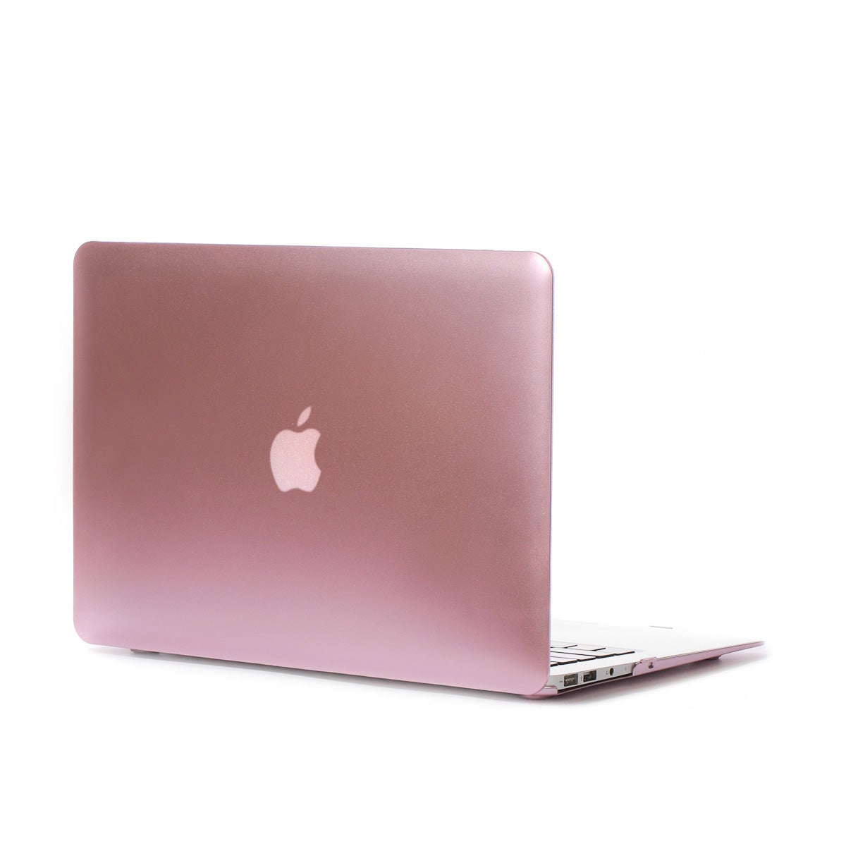 Catzon Metallic Laptop Case for Apple MacBook Air Pro Retina 11 12 13 15 MacBook 15.4 13.3 12 11.6 inches-Rose Gold