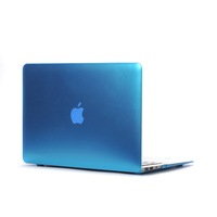 Catzon Metallic Laptop Case for Apple MacBook Air Pro Retina 11 12 13 15 MacBook 15.4 13.3 12 11.6 inches-Blue