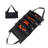 Catzon Multi-Purpose Roll up Tool Bag Organizer for Car Camping Gear-Black