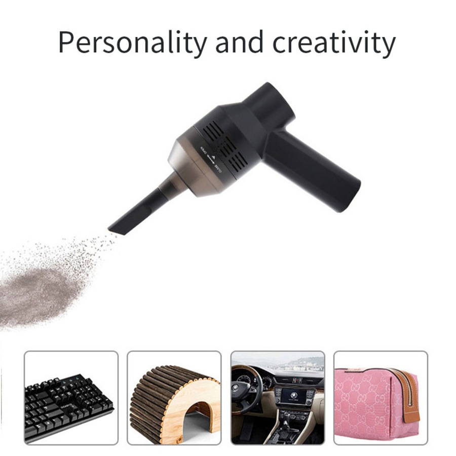 Catzon Portable Mini Handheld USB Keyboard Vacuum Cleaner Brush For Laptop Desktop PC Computer Cleaners Tools (Wired)