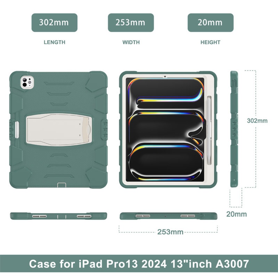 Catzon Protective Case for iPad Pro 13 M4/M5 2024/2025-JadeGreen