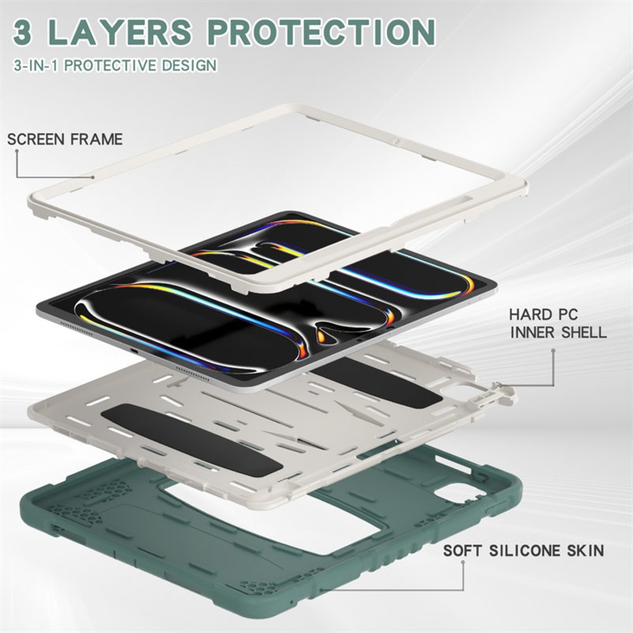 Catzon Protective Case for iPad Pro 13 M4/M5 2024/2025-JadeGreen