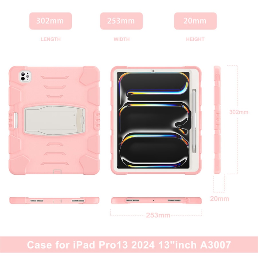 Catzon Protective Case for iPad Pro 13 M4/M5 2024/2025-SakuraPink