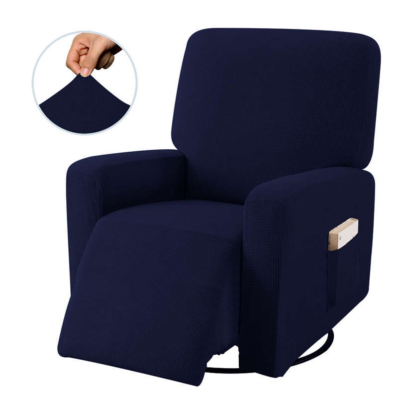 Catzon Recliner Stretch Sofa Slipcover Sofa Cover 4-Pieces Furniture Protector Couch Soft-Navy