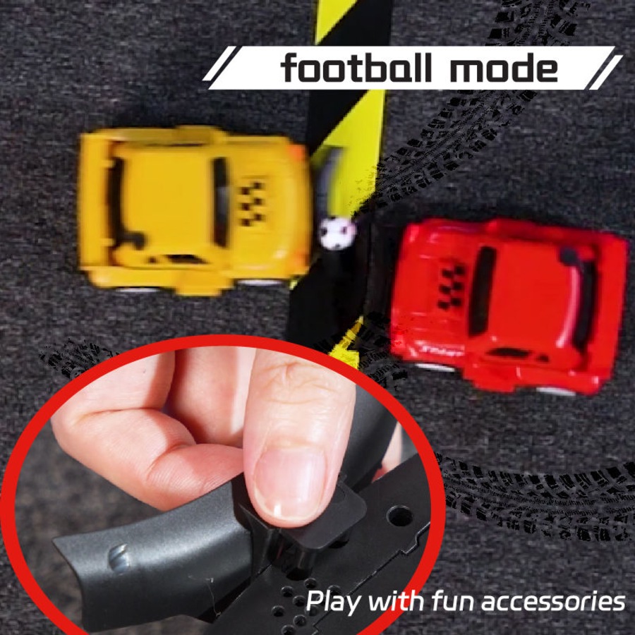 Catzon Remote Control Bumper Car Set of 2 Mini RC Car with Light & Sound Effect for Kids