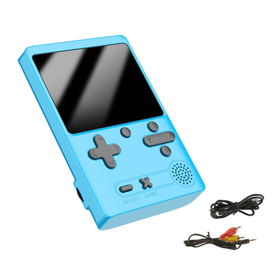 Catzon Retro Handheld Game Console 500 Classic FC Games Support Connecting TV-Blue