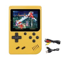 Catzon Retro Handheld Game Console with 400 Classical FC Games Support for Connecting TV-Yellow