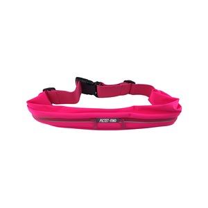 Catzon RH06 Running Belt Bag Cycling Gym Sports Waist Bag Double Zipper Portable Phone Pouch For Man Woman-Rose Red