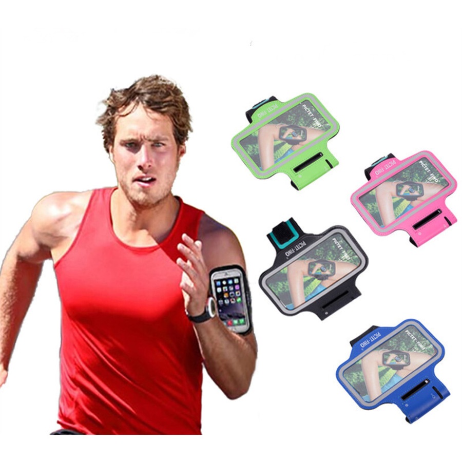 Catzon RH07 5.5" Sport Running Armbands Case Waterproof Phone Case Arm Bag Phone Holder For Man Woman Running Fitness-Blue