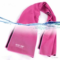 Catzon RH20 1pc Sports Ice Towel Portable Fitness Fast Cold Sense Summer Quick-drying Towel For Outdoor Yoga Sports-Rose Red