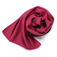 Catzon RH24 1pc Cold Cold Sense Towel Fitness Fast Portable Quick-drying Sports Towel For Outdoor Yoga Sports Summer-Rose Red