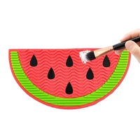 Catzon Silicone Makeup Brush Cleaning Mat with Suction Cups-Popsicle-Watermelon