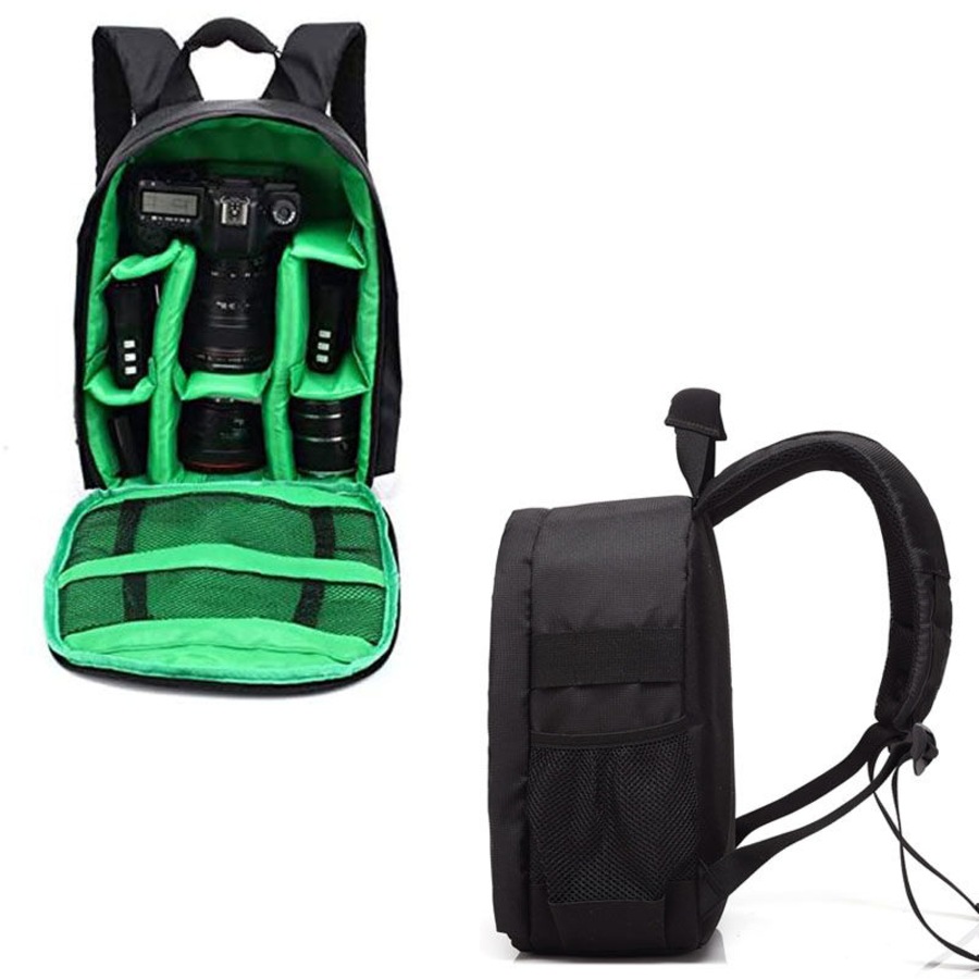 Catzon SLR/DSLR Camera Bag Waterproof for Canon Sony Digital Lens Medium-Green