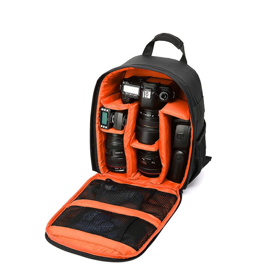 Catzon SLR/DSLR Camera Bag Waterproof for Canon Sony Digital Lens Medium-Orange