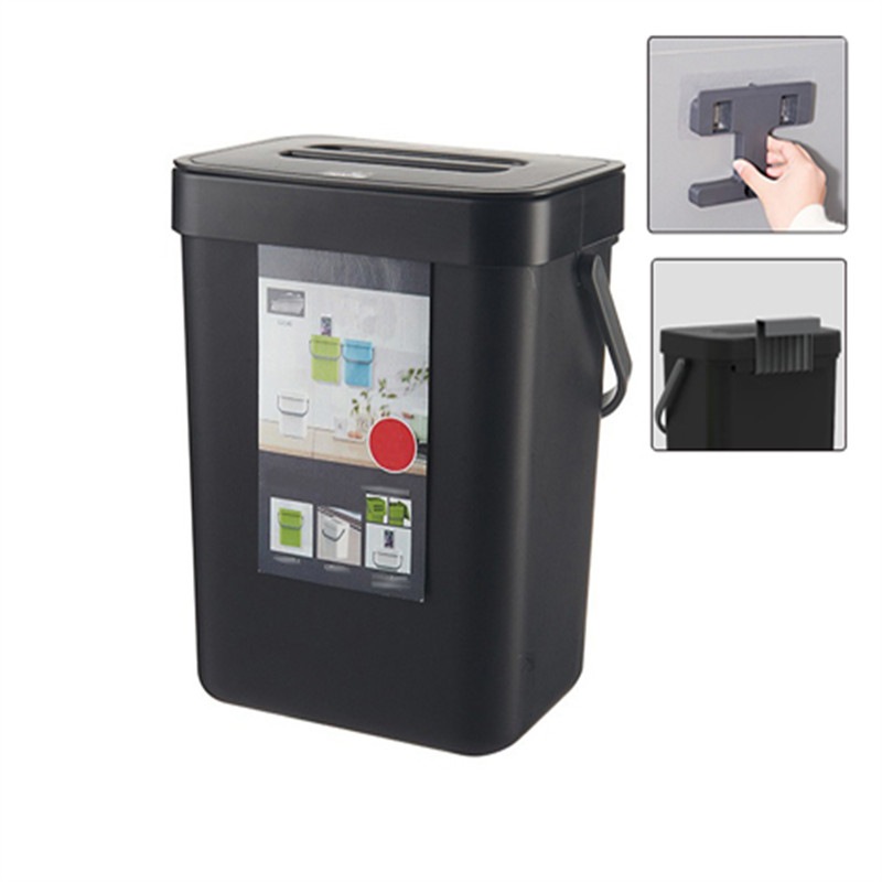 Buy Catzon Small Plastic Trash Can Hanging Waste Bin for Kitchen ...