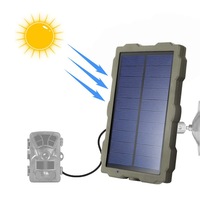 Catzon Solar Panel For Wildlife Trail Camera IP66 Waterproof Power Supply Outdoor Hunting Camera 6V 1500mah