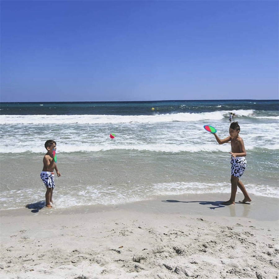 Catzon Sports Leisure Toy Sucker Ball Sticky Ball Throwing Catching Game 2 Racket 2 Balls