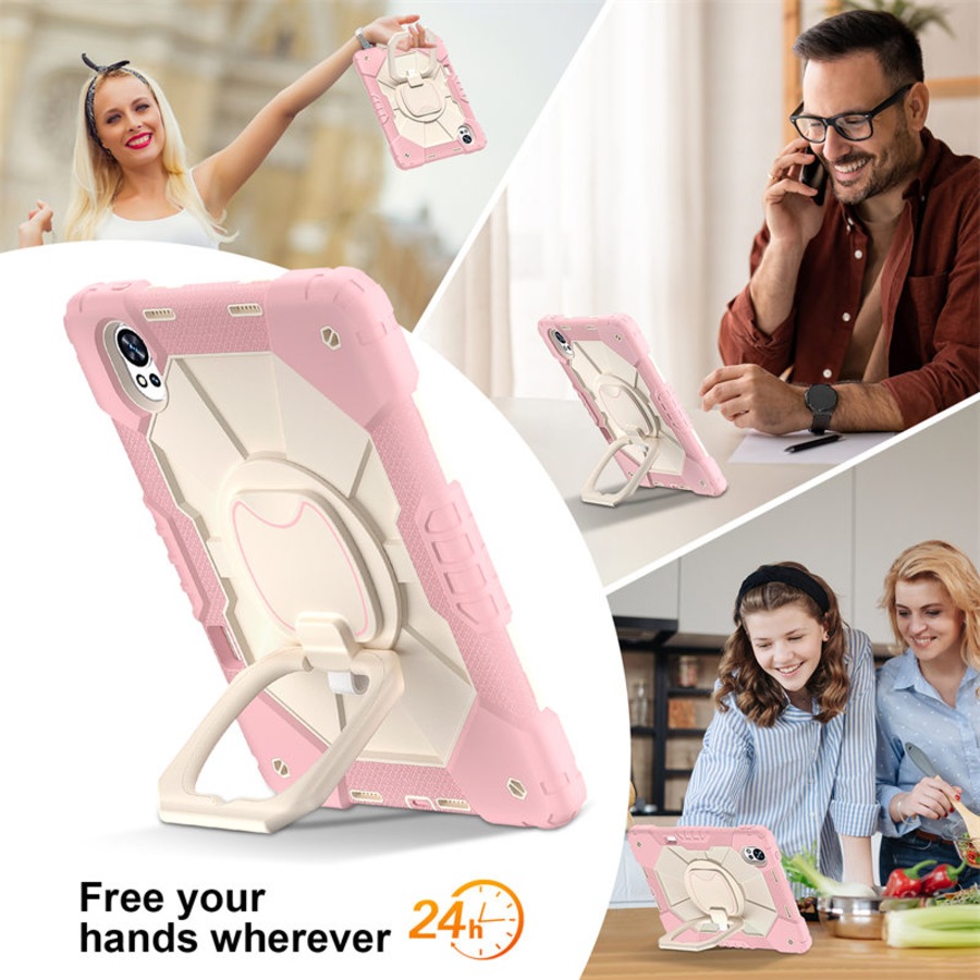 Catzon Tablet Case for Huawei MatePad Air 12In Shockproof Case with Strap-RosyGoldBeige