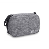 Catzon Toiletry Bag Travel Bag with Hanging Hook, Water-resistant Makeup Cosmetic Bag Travel Organizer for Accessories (Grey)