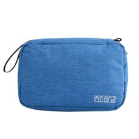 Catzon Toiletry Bag Travel Bag with Hanging Hook, Water-resistant Makeup Cosmetic Bag Travel Organizer for Accessories (Blue)