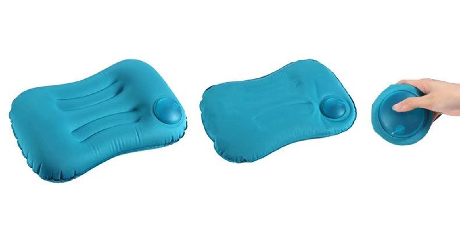 Catzon Travel Pillow Ultralight Inflatable PVC Nylon Sleep Cushion Bedroom Ourdoor Camping Backpacking pillow-Blue