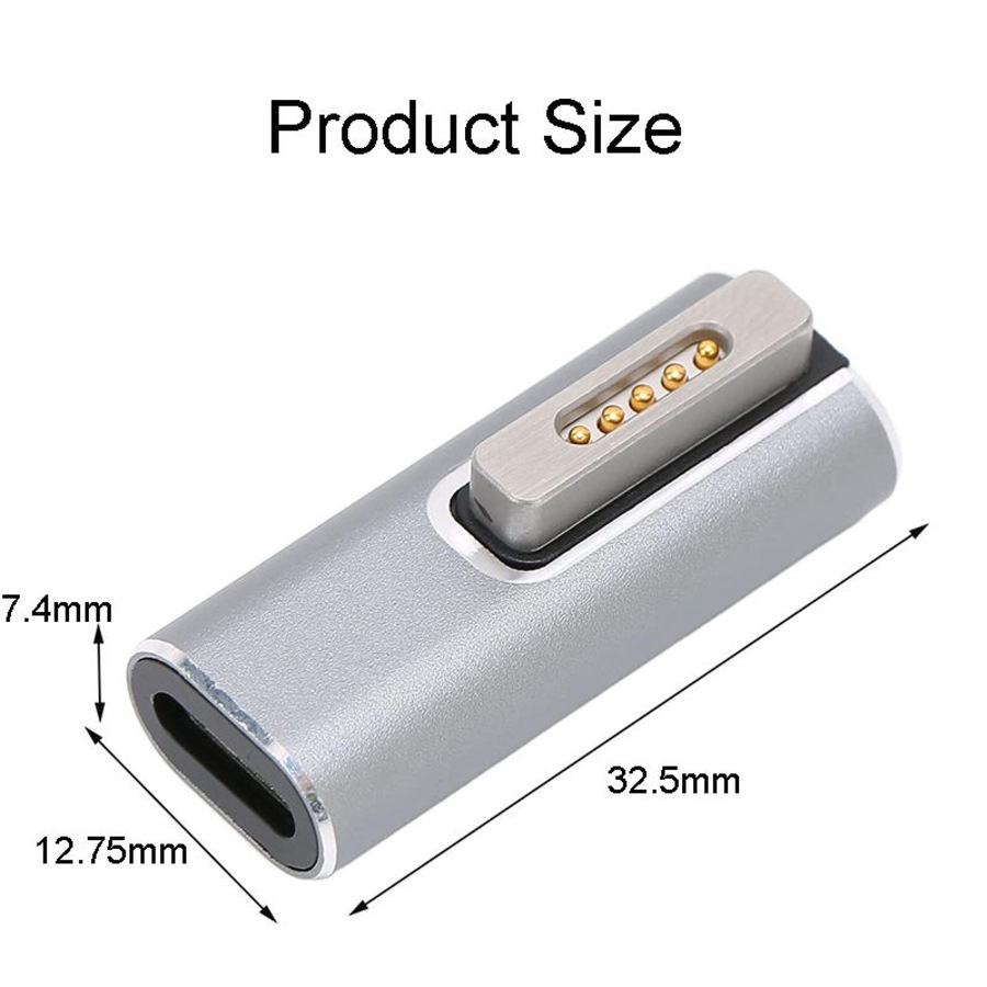 Catzon Type C Magnetic Adapter PD Fast Charging for MacBook Pro Air (2022-2023)-A