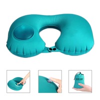 Catzon Ultralight Inflating Travel/Camping Pillows for Neck & Lumbar Support Sleep While Camp Backpacking-Blue