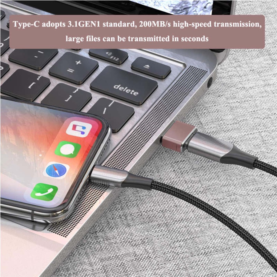 Catzon USB C Female to USB Male Adapter 2 Pack Type A Charger Cable Power Converter for iPhone 13 Pro Max-Pink