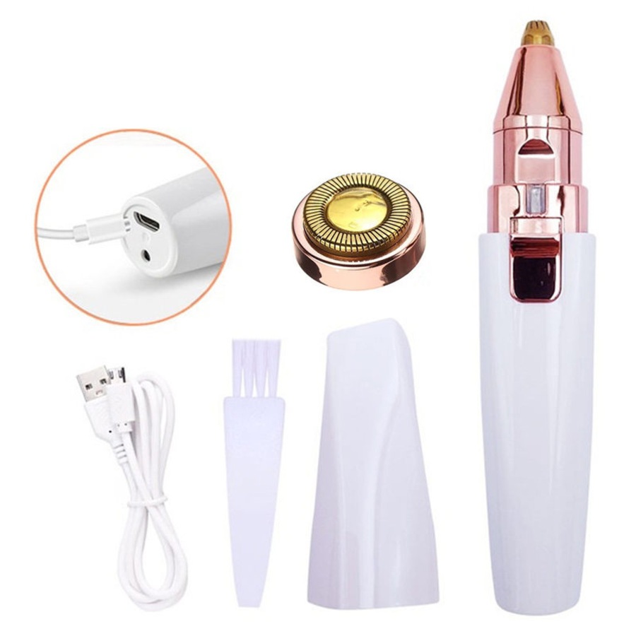 Catzon USB Electric Eyebrow Hair Remover 2-in-1 Mini Hair Removal Tool