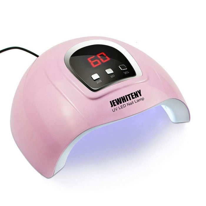 Catzon UV LED Nail Lamp with 3 Timer Setting LCD Display 54W Professional Nail Dryer Gel Polish Light with Automatic Sensor-Pink