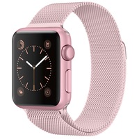 Catzon Watch Band Stainless Steel Strip Loop 42mm 38mm Watchband For iWatch 44mm 40mm 4/3/2/1 - Pink