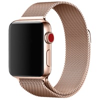 Catzon Watch Band Stainless Steel Strip Loop 42mm 38mm Watchband For iWatch 44mm 40mm 4/3/2/1 - Milane Champagne Gold