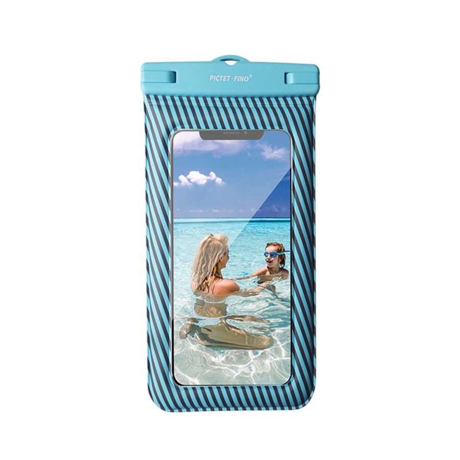 Catzon Waterproof Mobile Phone Bag TPU Inflatable Floating Model with Lanyard Dry Bag for Up to 8.2 Inch-Pink