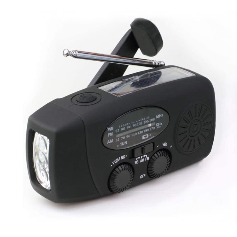 Buy Catzon Weather Radio Hand Crank Self Powered Solar Emergency Radios ...