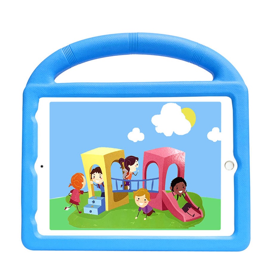 Catzon Wheel iPad Case For iPad 9.7inch Air1/2 Pro9.7 Shockproof Stand Cover With Handle Stand-Blue