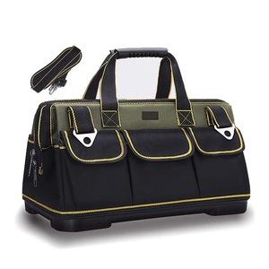Catzon Wide Mouth Tool Bag with Waterproof Molded Base Shoulder Strap
